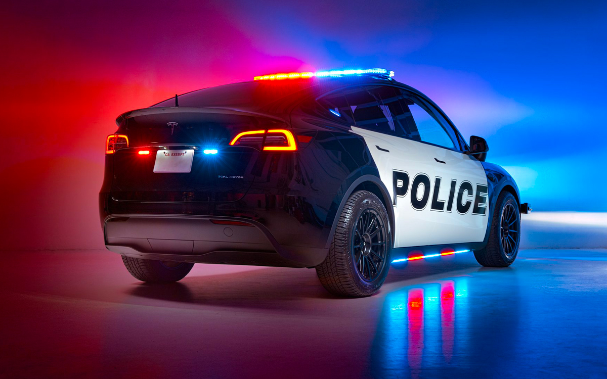 tesla model Y police